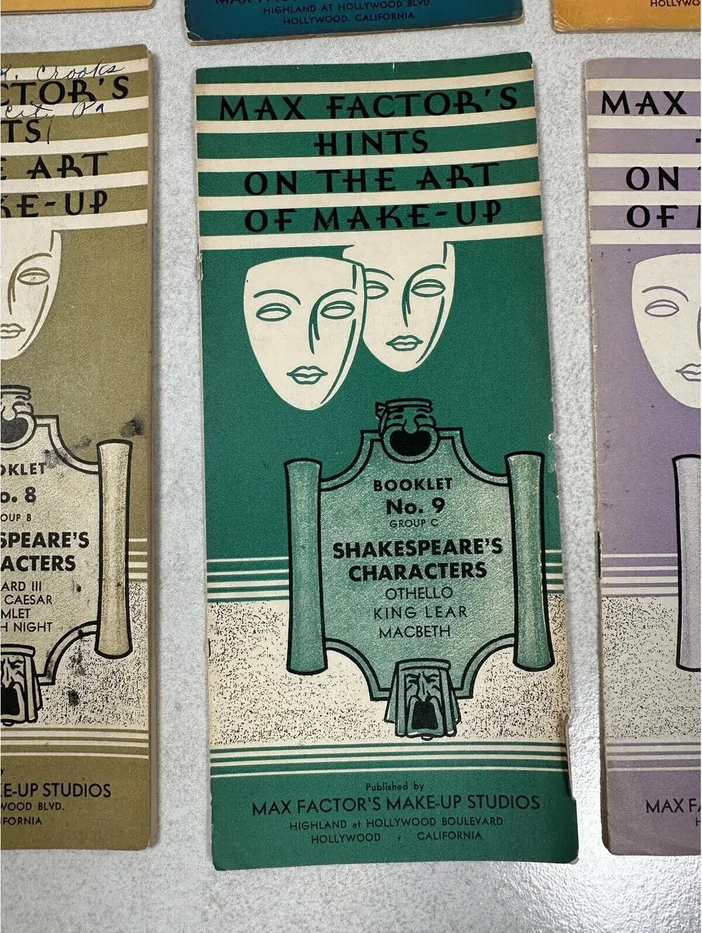 VTG 1930s Max Factor Hints On The Art Of Make-Up Booklet Lot Of 8